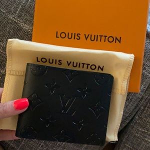 Black leather wallet